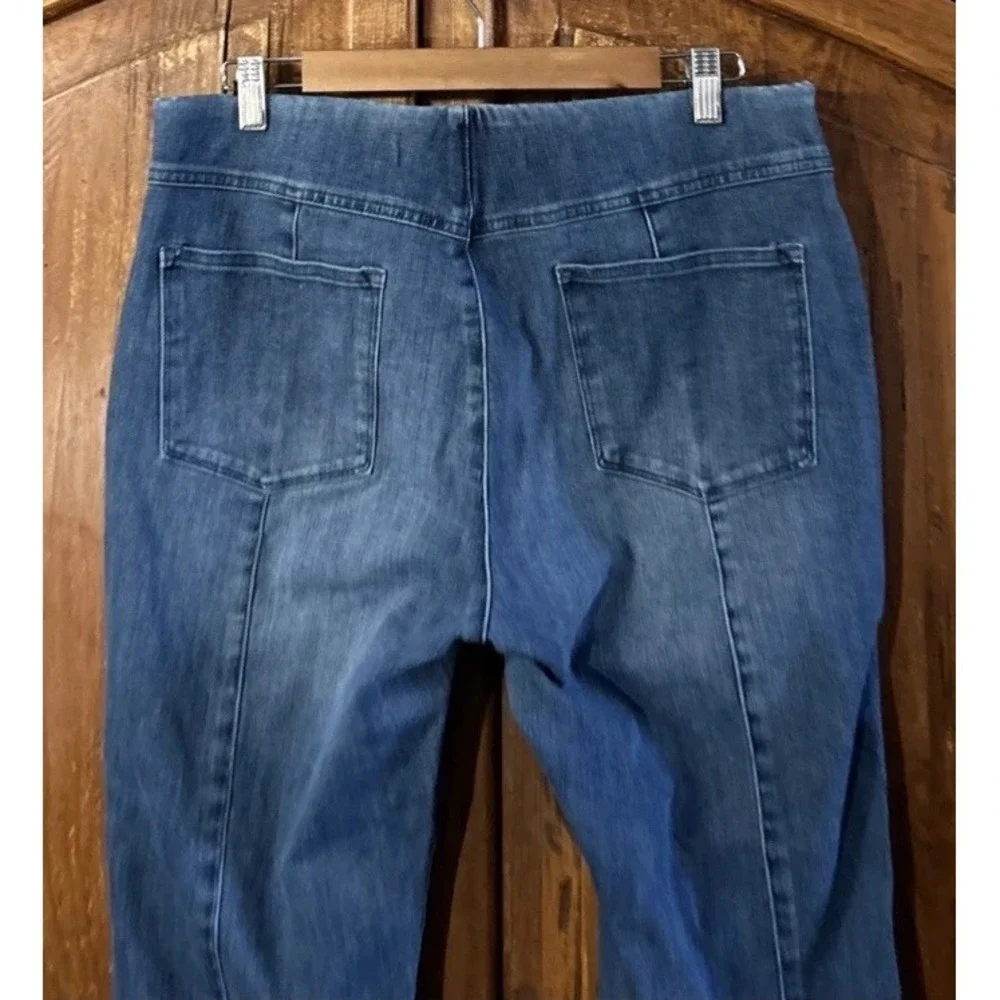 Soft Surroundings Pull‎ On Crop Jeans Sz Large P Lot Of 2 Stretch